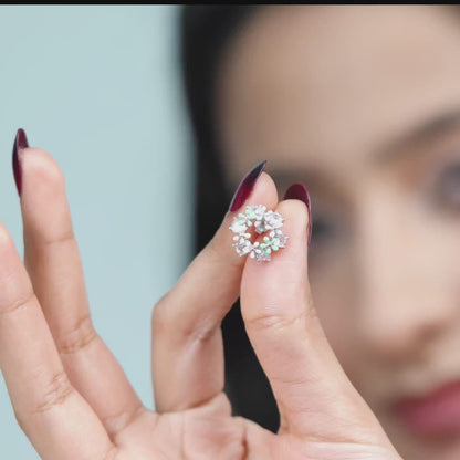 The Pastel Bloom Earrings - 925 Silver