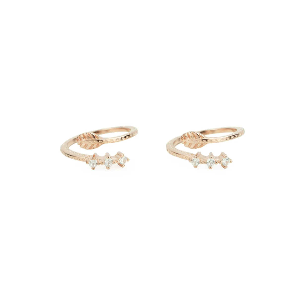 Leaf Sparkle 925 Silver Adjustable Toe Ring