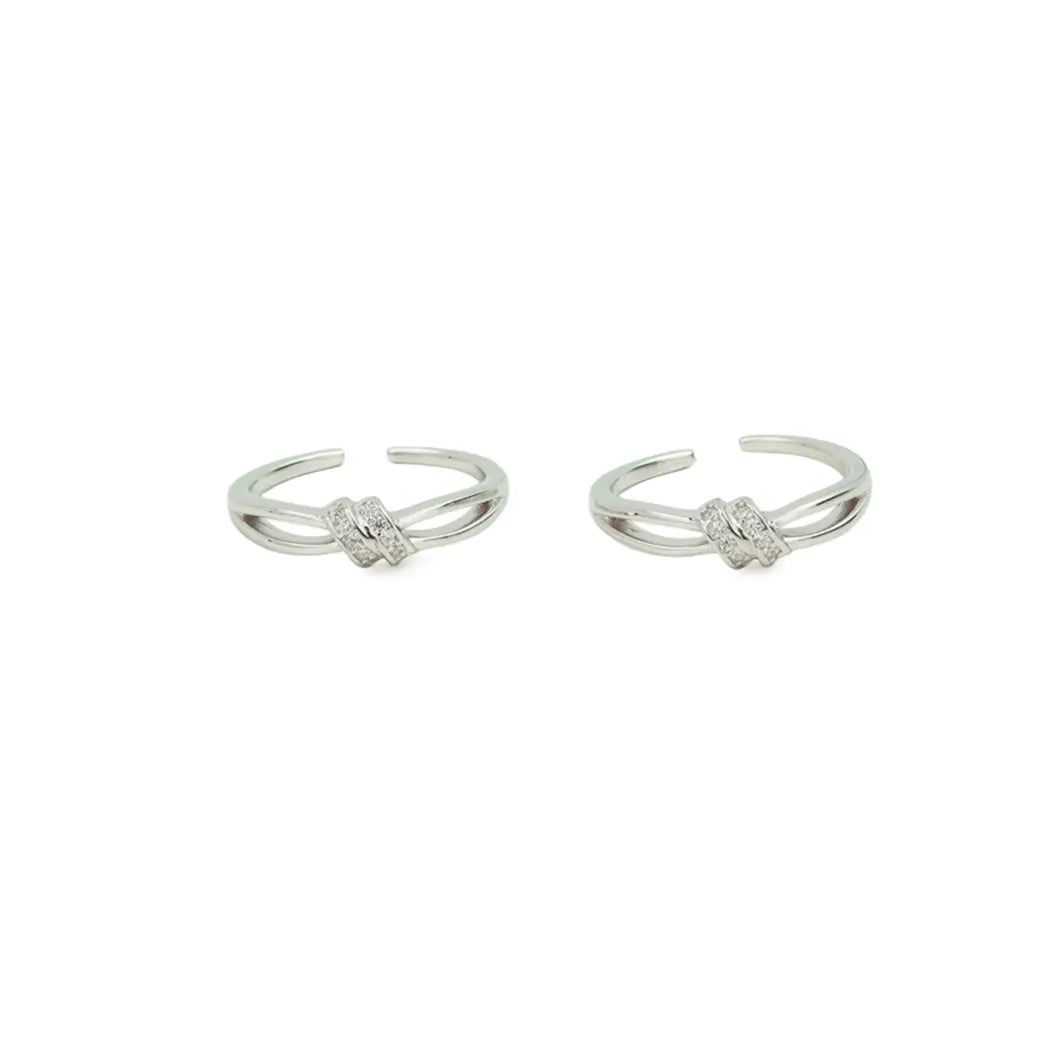 Infinity Grace 925 Silver Adjustable Toe Ring