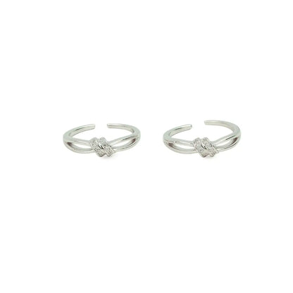 Infinity Grace 925 Silver Adjustable Toe Ring