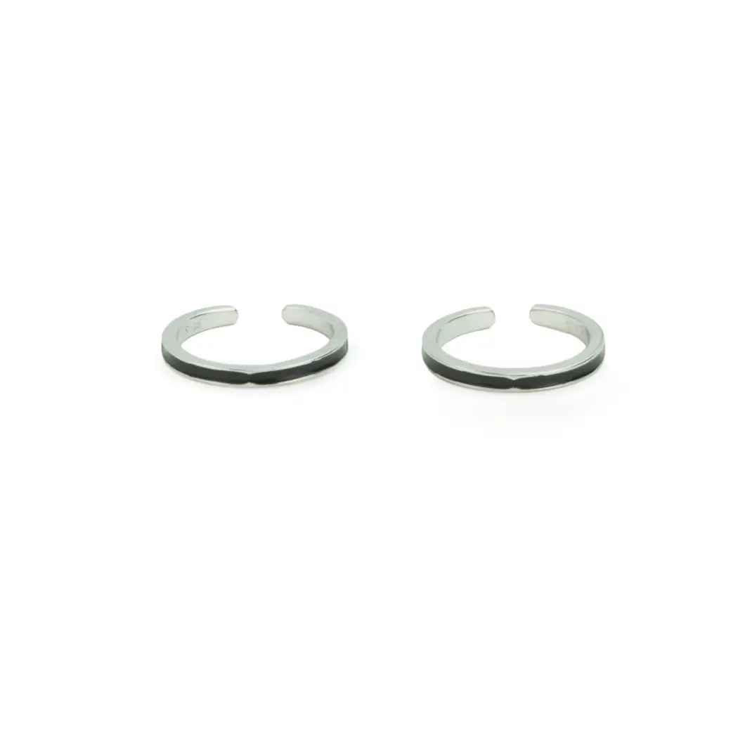 Noir Elegance Rose Gold Adjustable Toe Ring