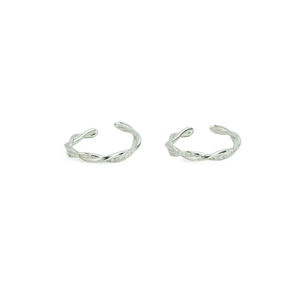 Twist Grace 925 Silver Adjustable Toe Ring