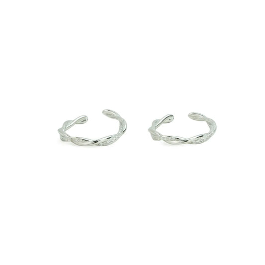 Twist Grace 925 Silver Adjustable Toe Ring