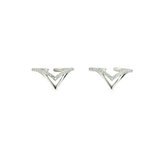 V-Glow 925 Silver Adjustable Toe Ring