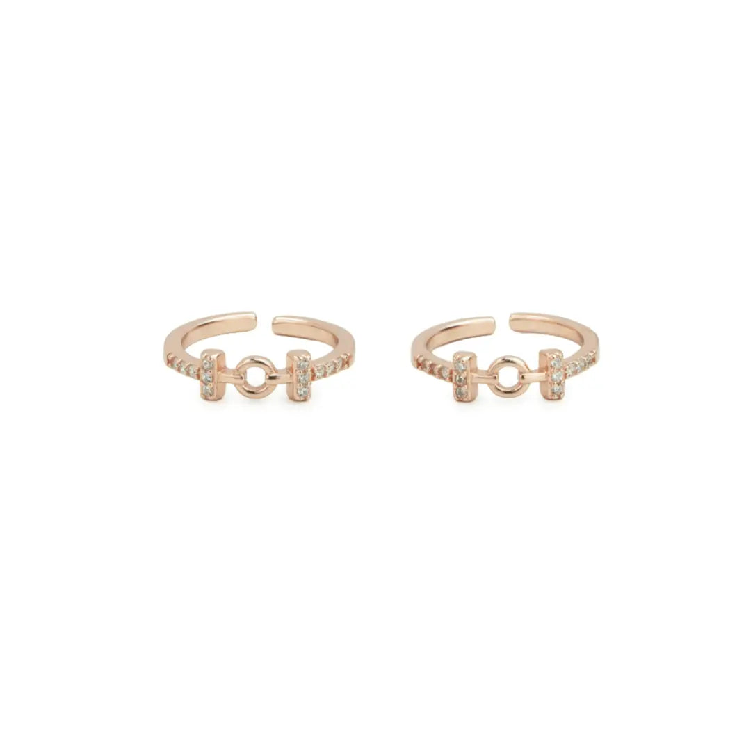 Linka Glow 925 Silver Adjustable Toe Ring