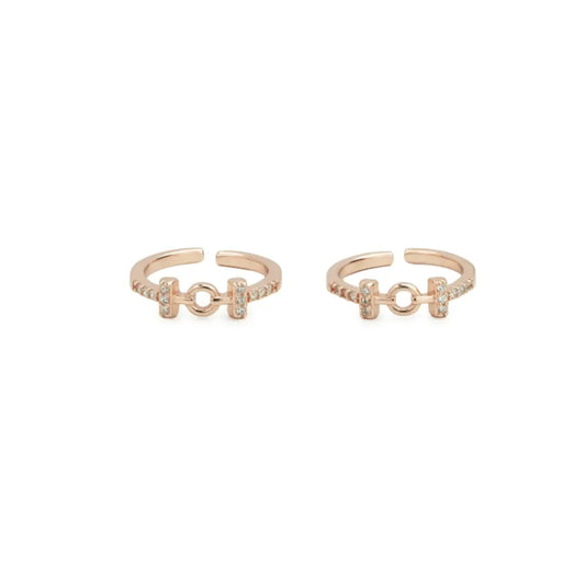 Linka Glow 925 Silver Adjustable Toe Ring