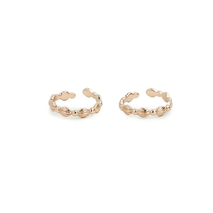 Elegant Bead Toe Ring - 925 Silver