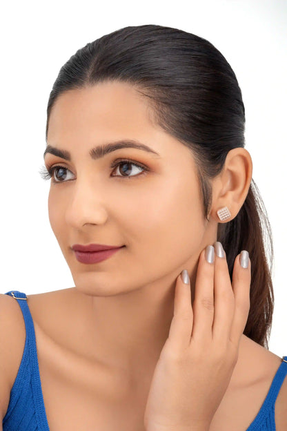 Aurora Grid  Earrings -925 Silver